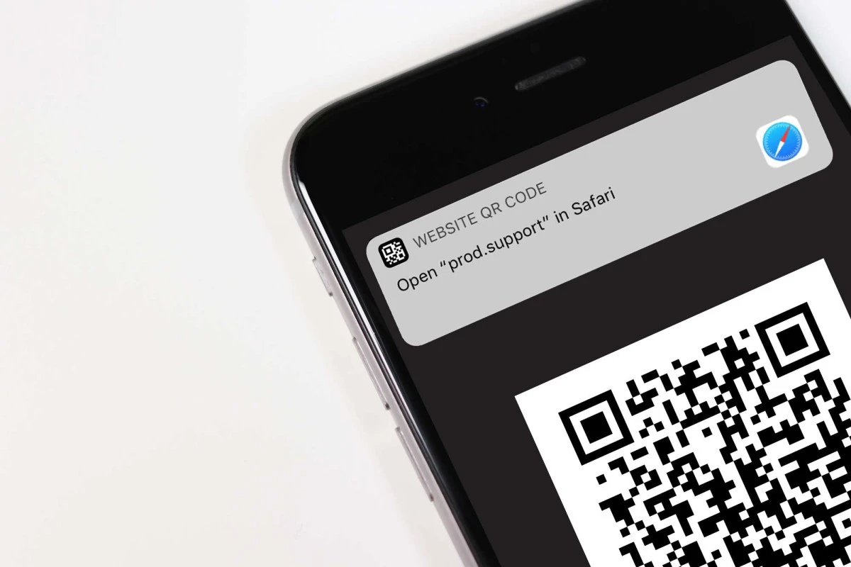 QR code experience on a smartphone.